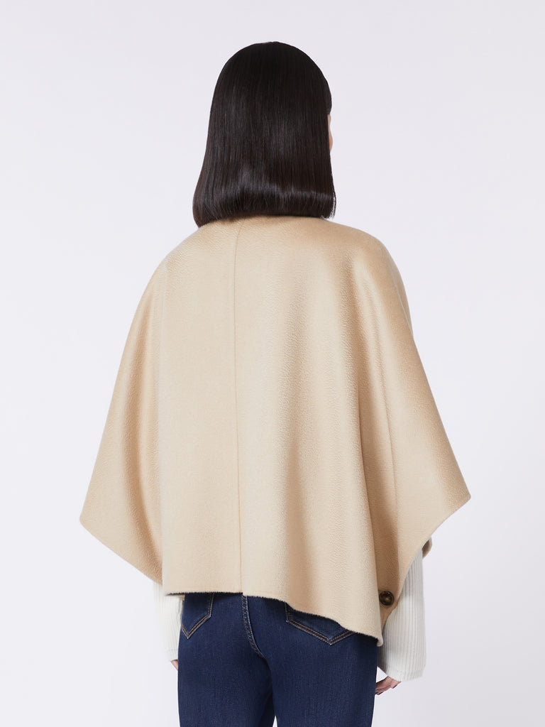 max mara boxy-fit cashmere cape