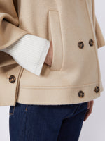 max mara boxy-fit cashmere cape for women