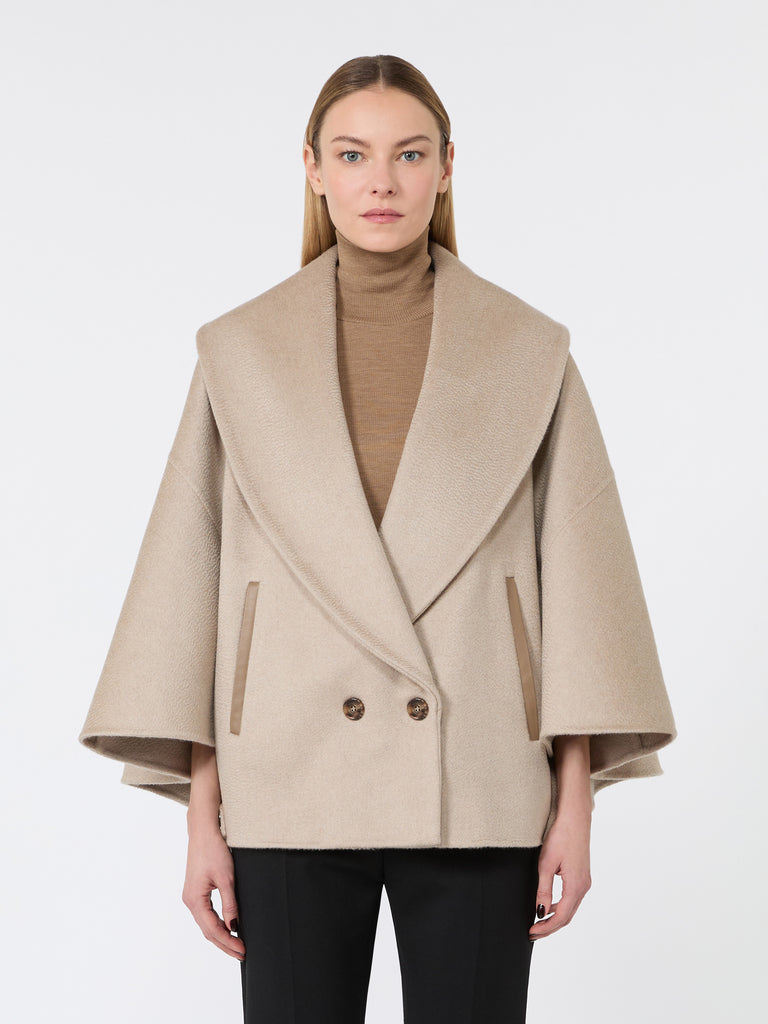 max mara cape in cashmere drap
