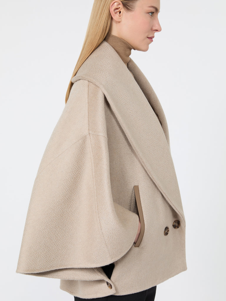 max mara cape in cashmere drap