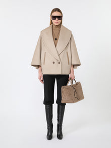 max mara cape in cashmere drap for women