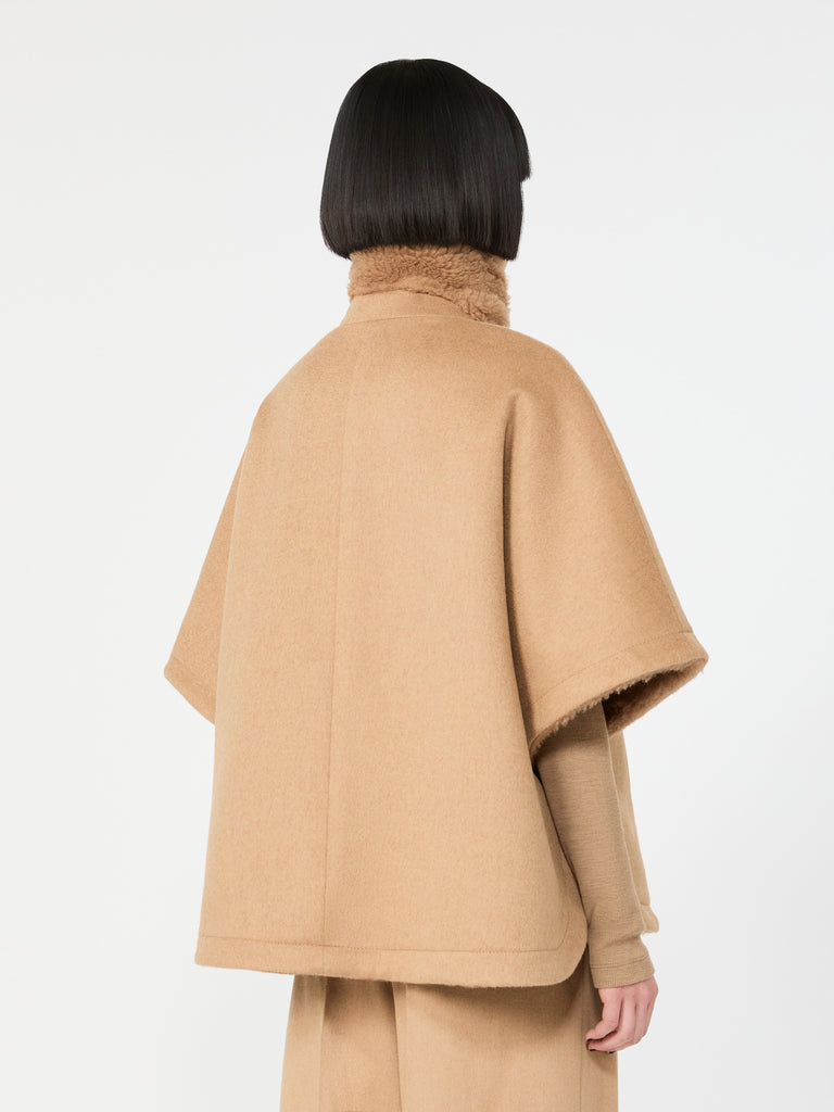 max mara camel and teddy reversible cape