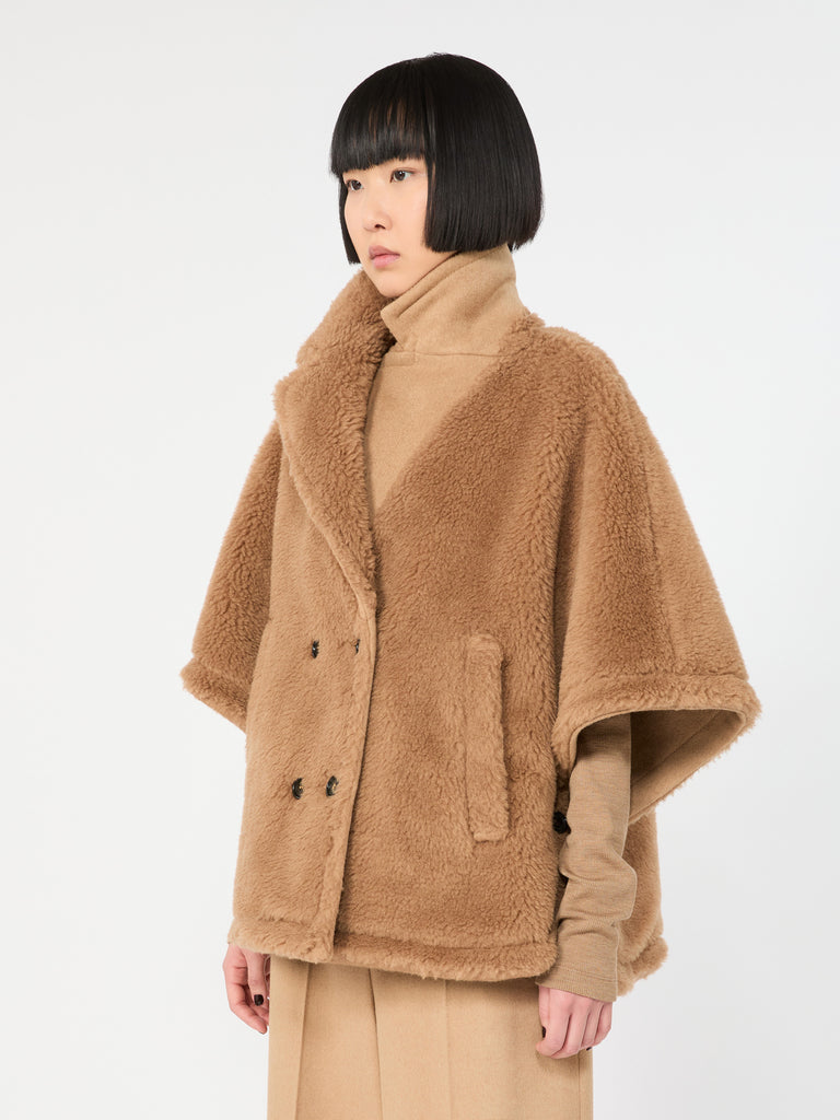 max mara camel and teddy reversible cape