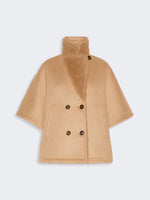 max mara camel and teddy reversible cape for women