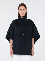 max mara oversized cape in cashmere drap for women
