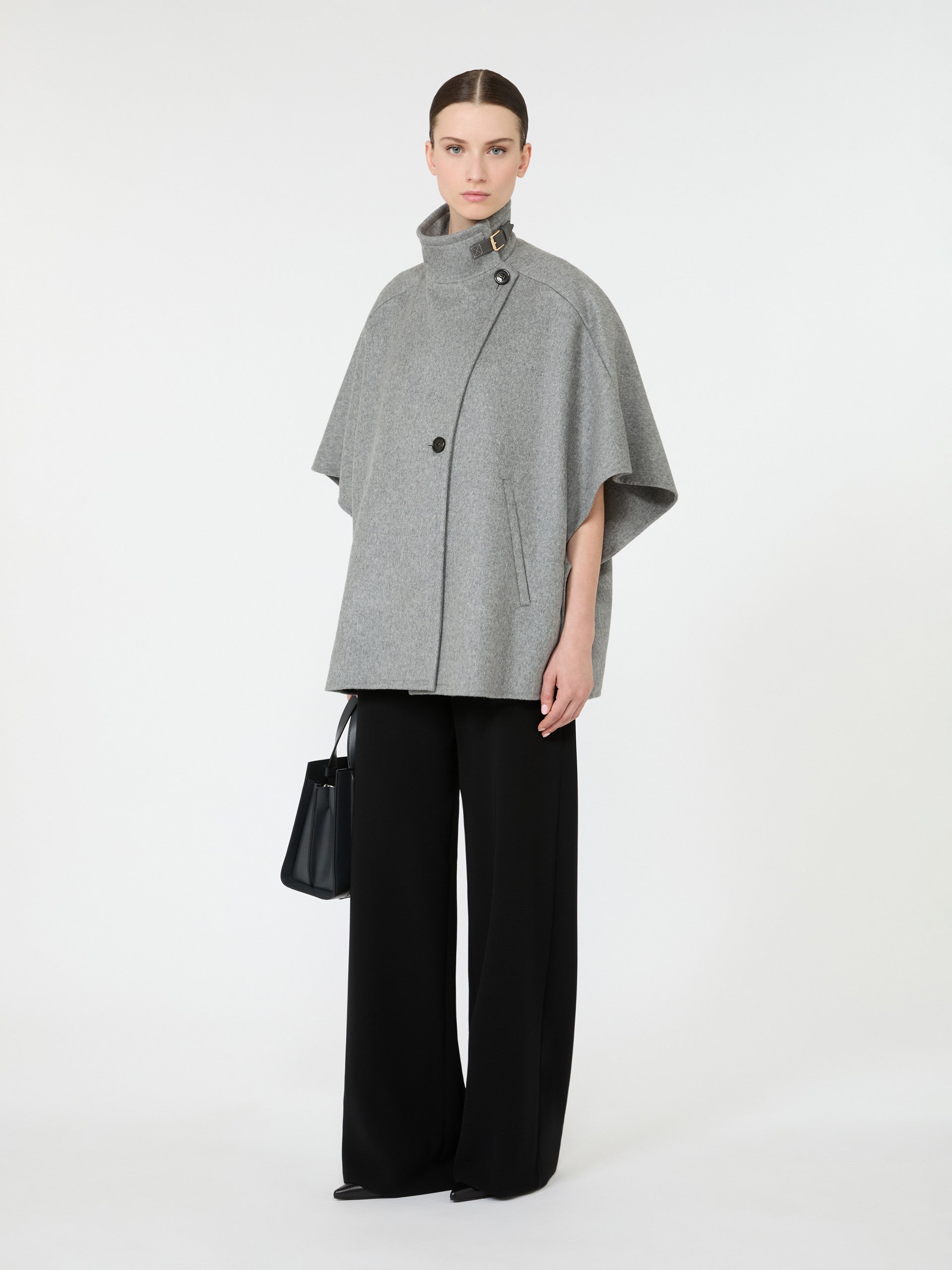max mara oversized cape in cashmere drap for women