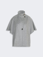 max mara oversized cape in cashmere drap for women