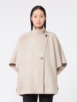 max mara oversized cape in cashmere drap for women