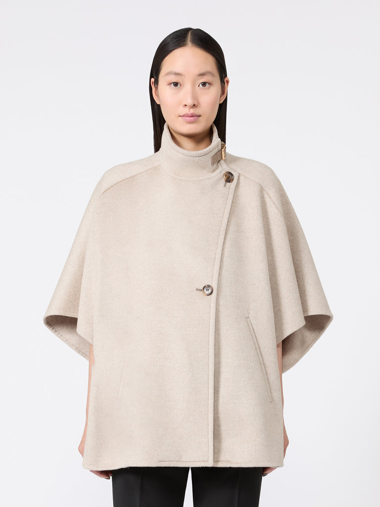 max mara oversized cape in cashmere drap