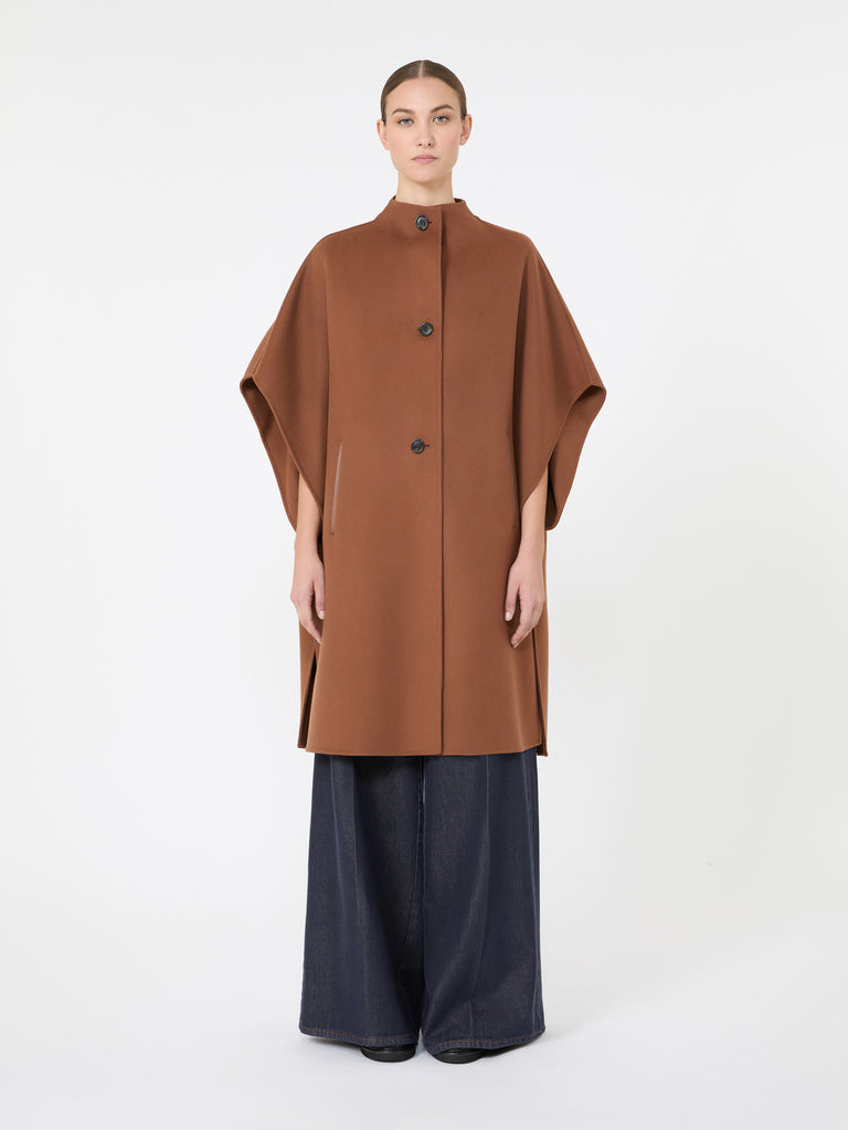 max mara pure wool drap long cape