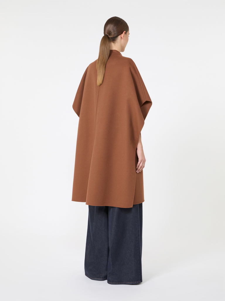 max mara pure wool drap long cape