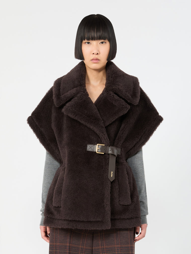 max mara alpaca and wool teddy cape