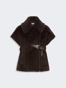 max mara alpaca and wool teddy cape for women