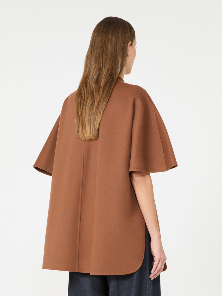 max mara pure wool cape with drawstring