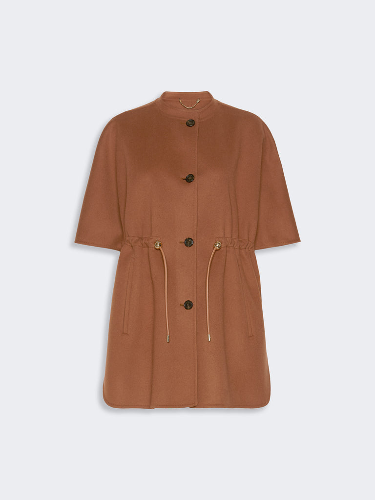 max mara pure wool cape with drawstring