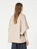 max mara long cropped cape in cashmere drap for women