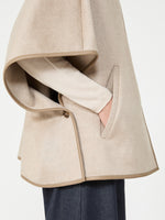 max mara long cropped cape in cashmere drap for women