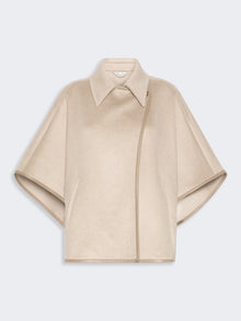 max mara long cropped cape in cashmere drap for women