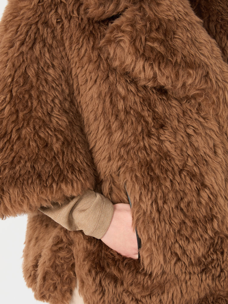 max mara wool cape with a soft texture
