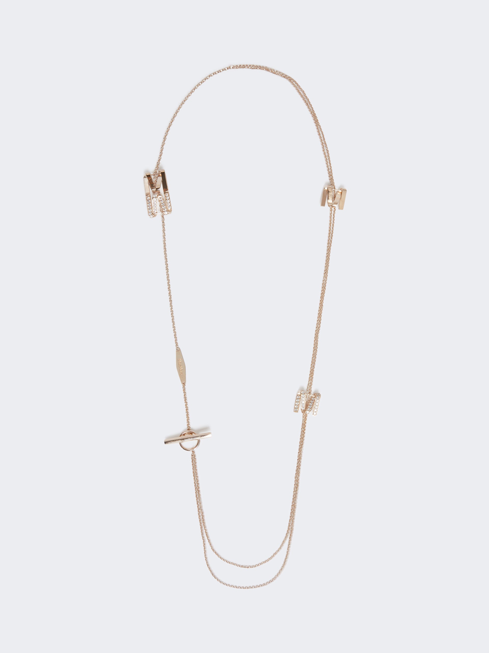 max mara long necklace with monogram details for women
