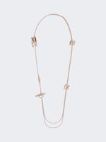max mara long necklace with monogram details for women