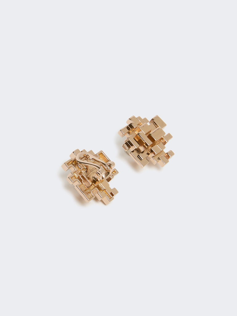 max mara metallic earrings