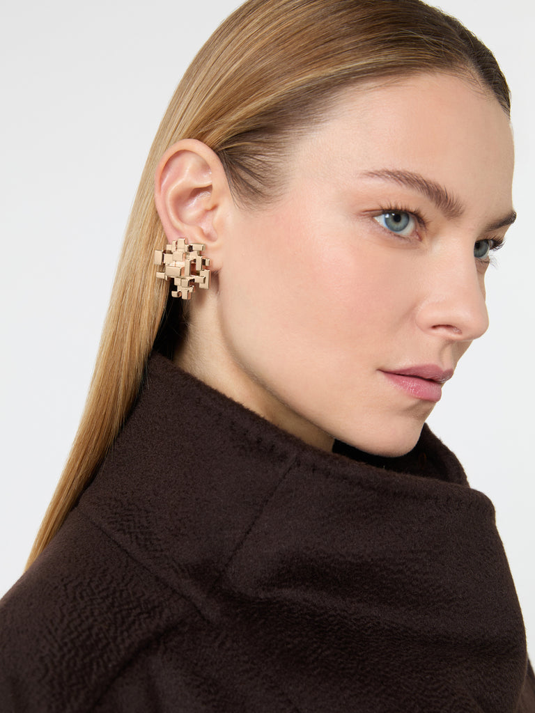 max mara metallic earrings