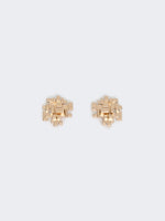 max mara metallic earrings for women