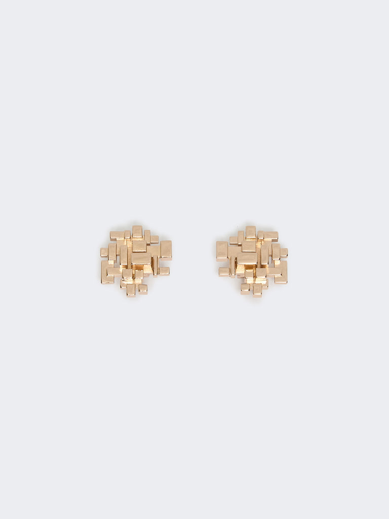 max mara metallic earrings