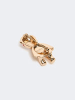 Metal teddy bear brooch
