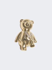 max mara metal teddy bear brooch for women