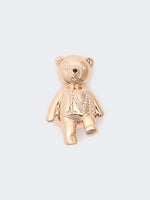 Metal Teddy Bear Brooch for Women - White - Max Mara UAE