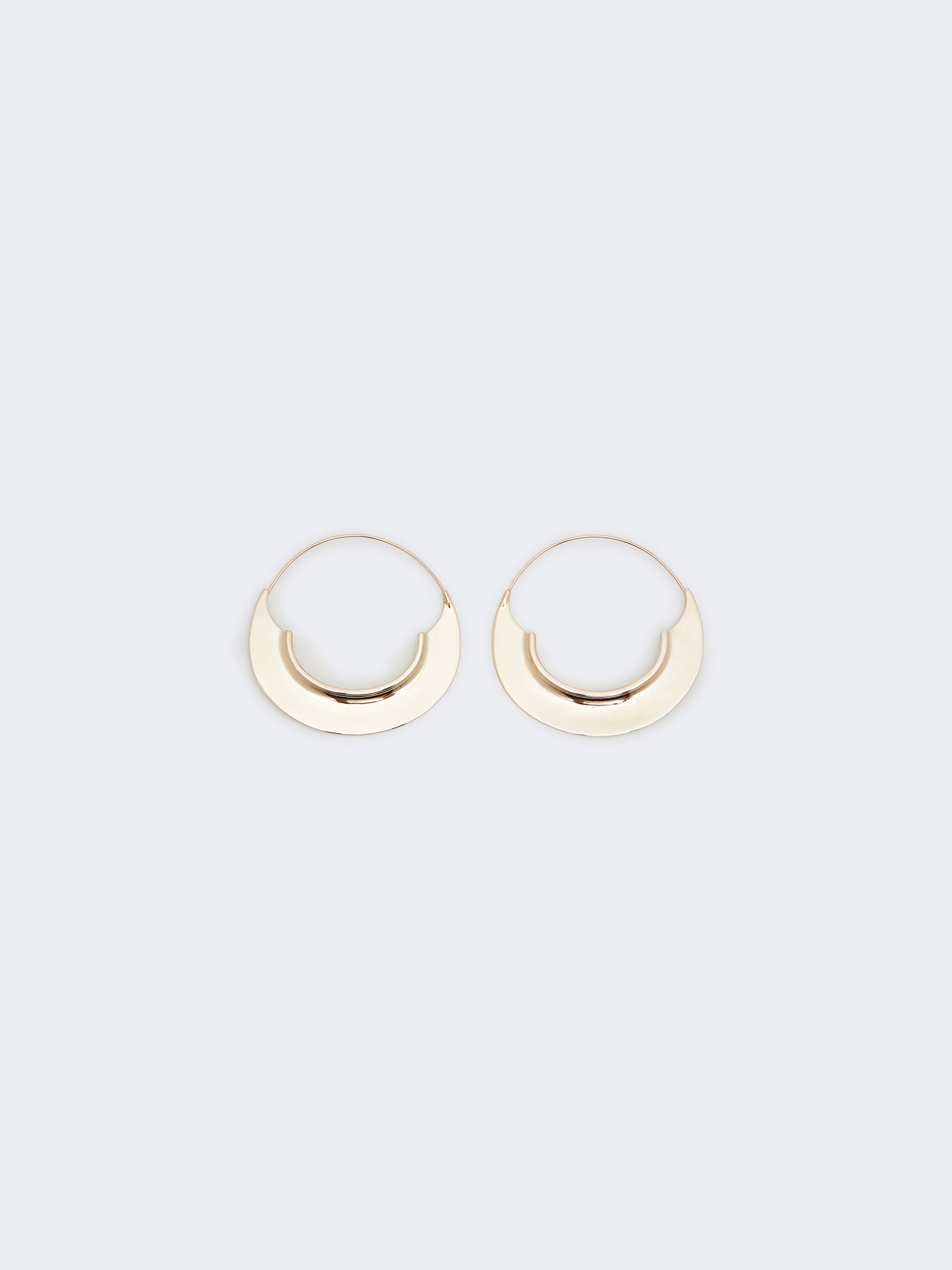 max mara metallic hoop earrings for women