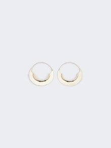 Metallic Hoop Earrings for Women - Bronze - Max Mara UAE