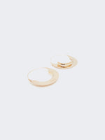 max mara metallic hoop earrings for women
