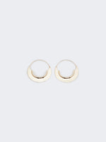 max mara metallic hoop earrings for women