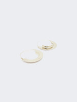max mara metallic hoop earrings for women