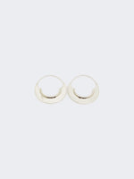 max mara metallic hoop earrings for women