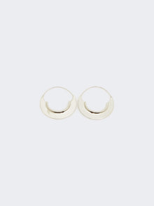Metallic Hoop Earrings for Women - Silver - Max Mara UAE