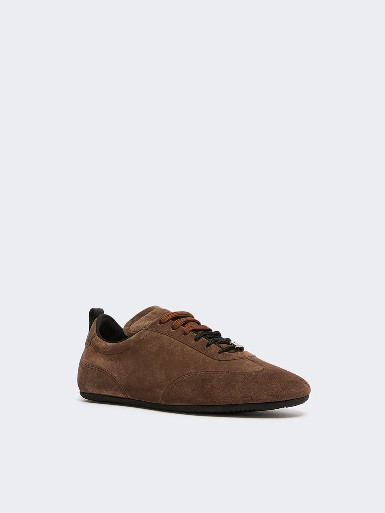 max mara flat split-leather trainers