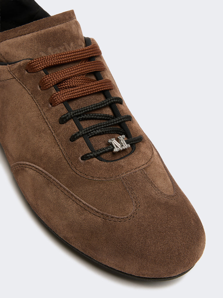 max mara flat split-leather trainers
