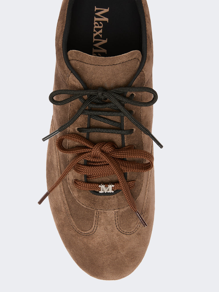 max mara flat split-leather trainers