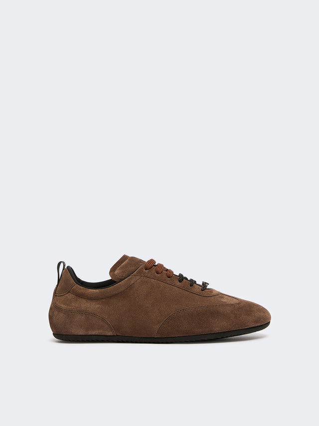 max mara flat split-leather trainers for women