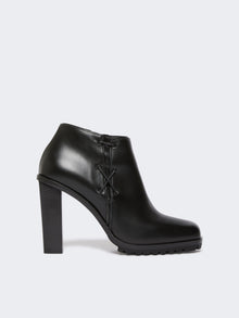 Smooth Leather Booties for Women - Black - Max Mara UAE