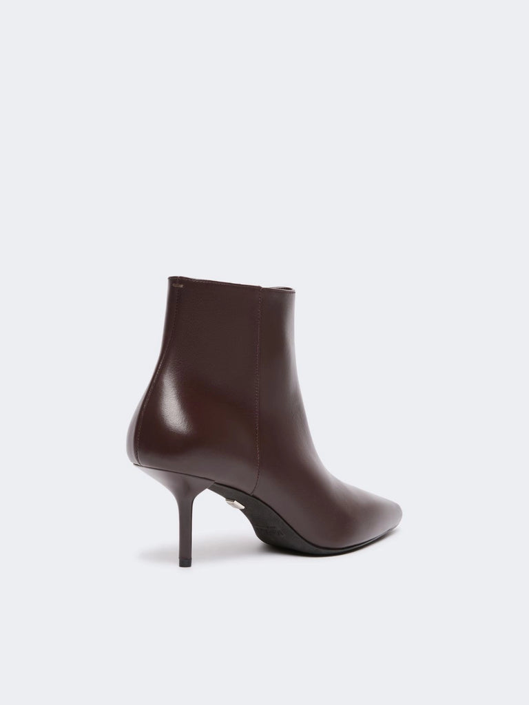 max mara smooth leather ankle boots