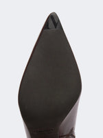 Smooth leather ankle boots