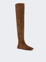 max mara studded split leather boots for women