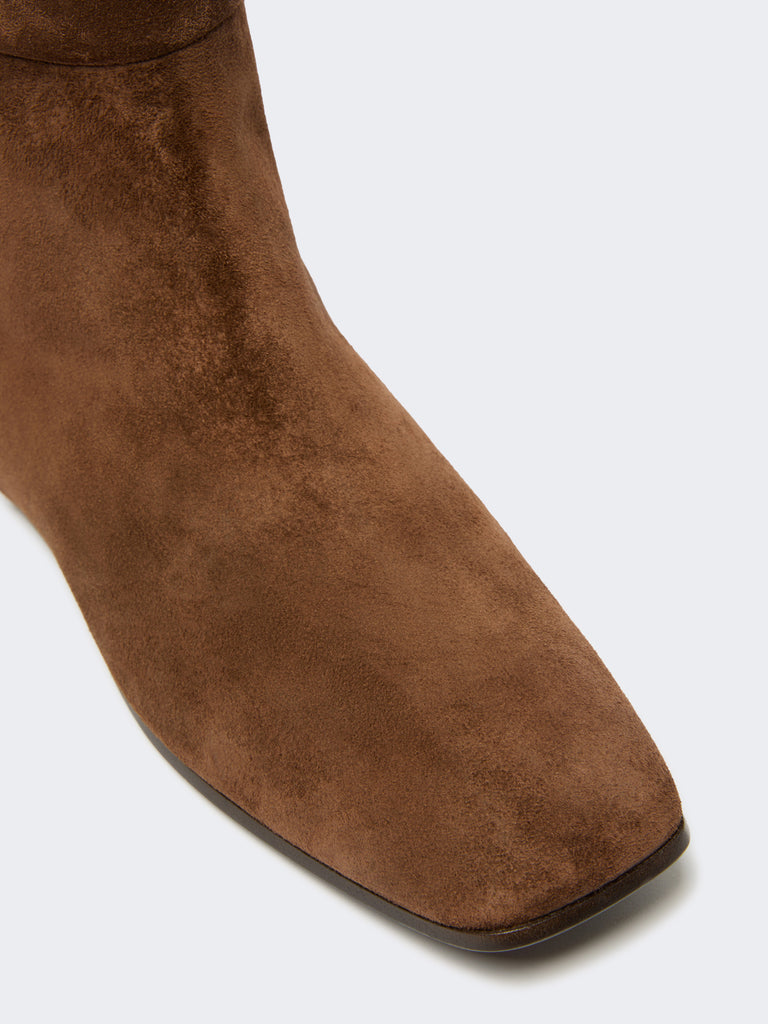 max mara studded split leather boots