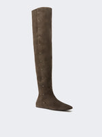 max mara studded split leather boots for women