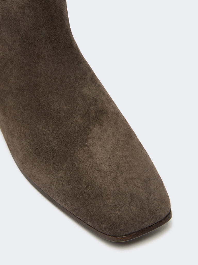 max mara studded split leather boots